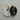 Surge-Water Wave Pattern Bright Gold Black and White Double Fish Earrings